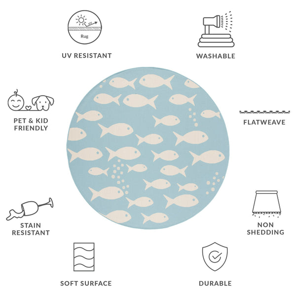 Safavieh Courtyard Indoor/Outdoor Area Rug With Whimsical Fish Pattern – Durable, Stylish, And Safe For All Spaces Black ,Beige 88% Polypropylene,12% Polyester Cy6012-256-10