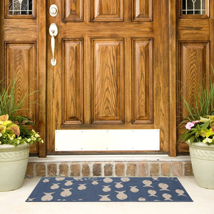 Safavieh Courtyard Coastal Charm Runner Rug - Whimsical Fish Design In Serene Blues And Soothing Beiges Aqua ,Beige 88% Polypropylene,12% Polyester Cy6012-223-216