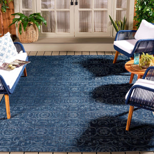 Safavieh Cy6057-25821 Elegant Navy/Beige Area Rug - 6'7" X 9'6" Durable Power-loomed Design For Sophisticated Spaces Navy ,Beige 88% Polypropylene,12% Polyester Cy6057-25821-6