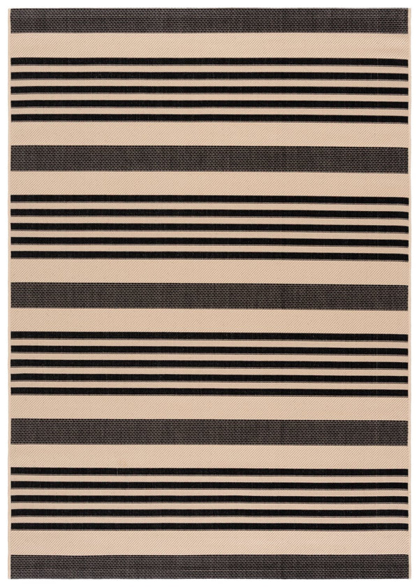 Safavieh Courtyard Stylish Black And Bone Rug - Durable, Versatile Design For Indoor And Outdoor Spaces Navy ,Beige 88% Polypropylene,12% Polyester Cy6062-268-68