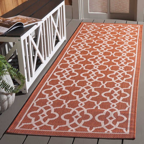 Safavieh Courtyard Elegant Grey/Beige Area Rug - Premium Indoor/Outdoor Design, Durable & Eco-friendly Craftsmanship Black ,Beige 88% Polypropylene,12% Polyester Cy6071-266-4