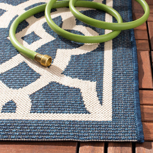 Safavieh Courtyard Elegant Grey/Beige Area Rug - Premium Indoor/Outdoor Design, Durable & Eco-friendly Craftsmanship Black ,Beige 88% Polypropylene,12% Polyester Cy6071-266-4