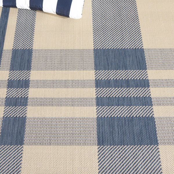 Safavieh Courtyard Elegant Beige And Blue Area Rug - Timeless Design For Indoor And Outdoor Spaces, Oeko Tex Certified Beige ,Blue 88% Polypropylene,12% Polyester Cy6201-233-3sq