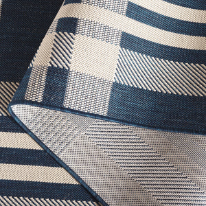 Safavieh Courtyard Elegant Beige And Blue Area Rug - Timeless Design For Indoor And Outdoor Spaces, Oeko Tex Certified Beige ,Blue 88% Polypropylene,12% Polyester Cy6201-233-3sq