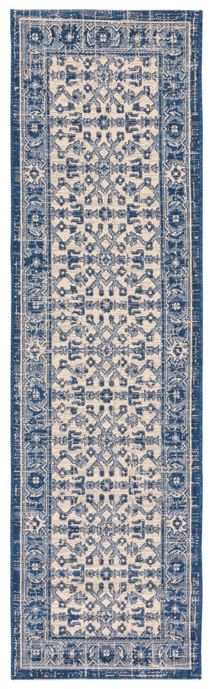 Safavieh Cy6279-25821 Exquisite Navy And Beige Area Rug Runner - Durable, Elegant Design For Any Space Navy ,Beige 88% Polypropylene,12% Polyester Cy6279-25821-28