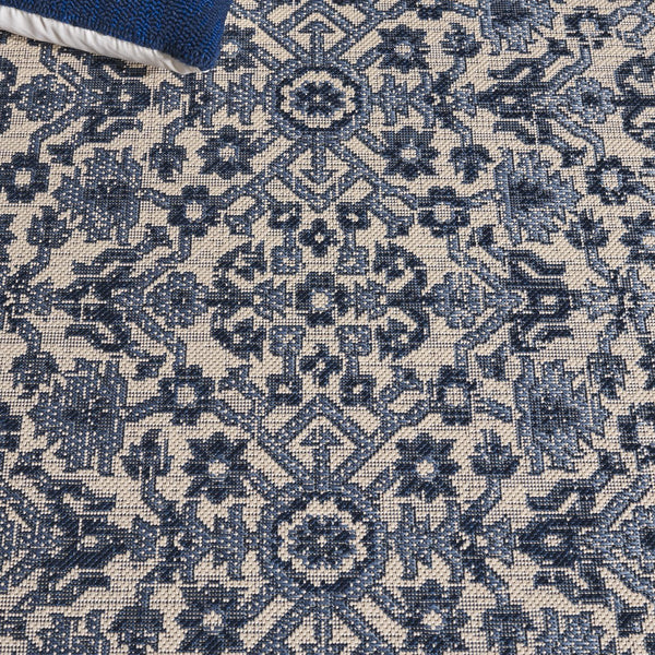 Safavieh Cy6279-25821 Exquisite Navy And Beige Area Rug Runner - Durable, Elegant Design For Any Space Navy ,Beige 88% Polypropylene,12% Polyester Cy6279-25821-28