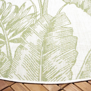 Safavieh Courtyard Cy6373 PowerLoomed Indoor / Outdoor Rug Ivory / Green CY6373-527-7R