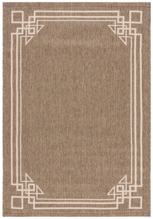 Safavieh Courtyard Elegant Geometric Area Rug In Navy And Beige - Perfect For Sophisticated Living Spaces Navy ,Light Beige 88% Polypropylene,12% Polyester Cy6406-258-6