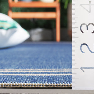 Safavieh Courtyard Elegant Geometric Area Rug In Navy And Beige - Perfect For Sophisticated Living Spaces Navy ,Light Beige 88% Polypropylene,12% Polyester Cy6406-258-6