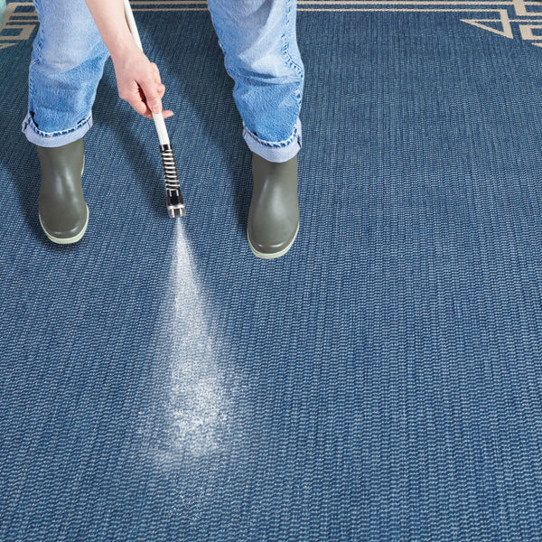 Safavieh Courtyard Elegant Geometric Area Rug In Navy And Beige - Perfect For Sophisticated Living Spaces Navy ,Light Beige 88% Polypropylene,12% Polyester Cy6406-258-6