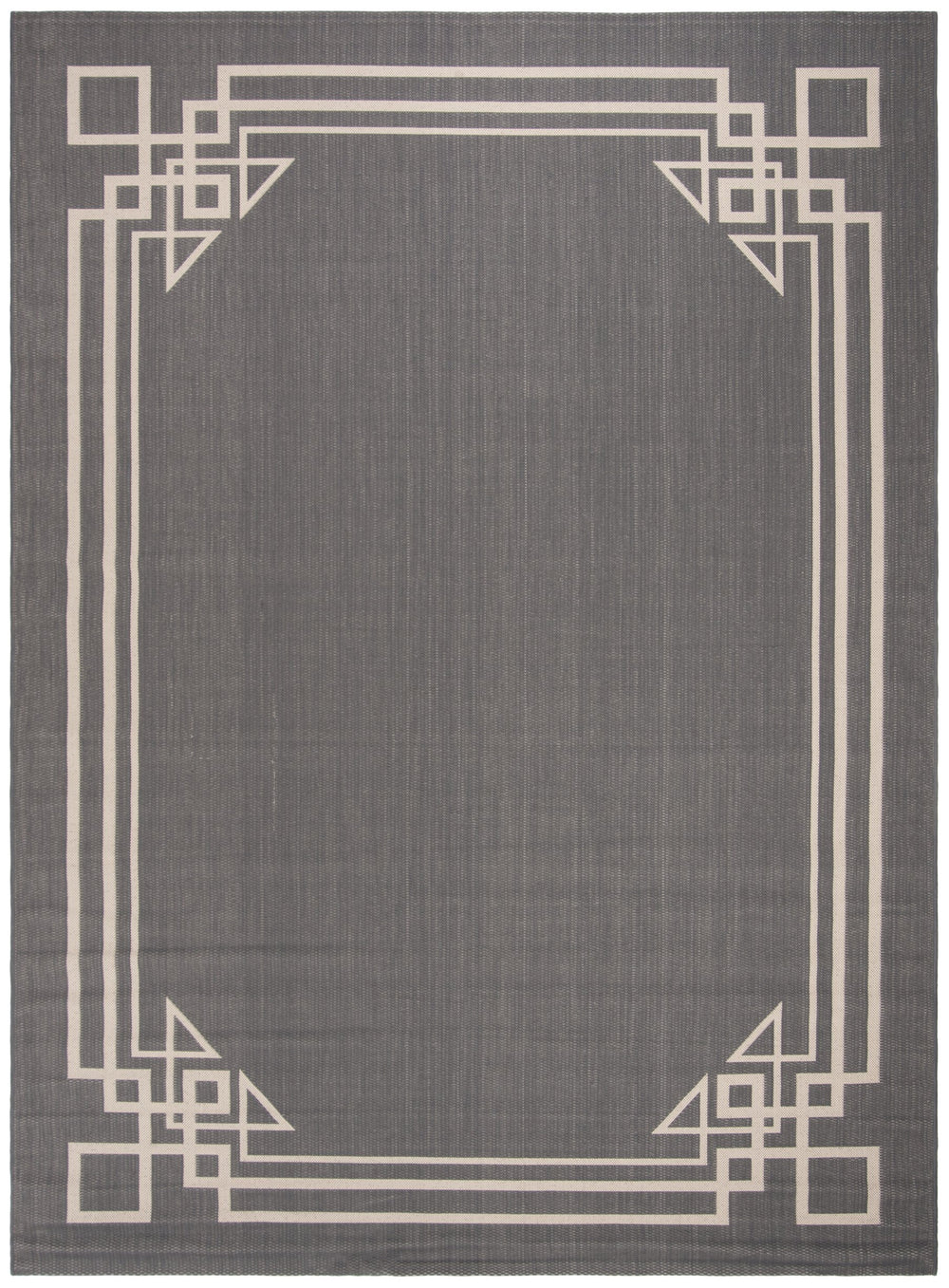 Safavieh Courtyard 8' X 11' Rectangle Area Rug In Anthracite & Light Beige - Stylish, Durable, Oeko-tex Certified! Anthracite ,Light Beige 88% Polypropylene,12% Polyester Cy6406-236-8