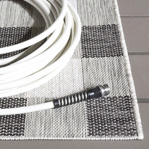 Safavieh Courtyard Chic Power Loomed Area Rug For Indoor And Outdoor Spaces, Durable Design In Red And Beige Navy ,Beige 88% Polypropylene,12% Polyester Cy6442-25821-2