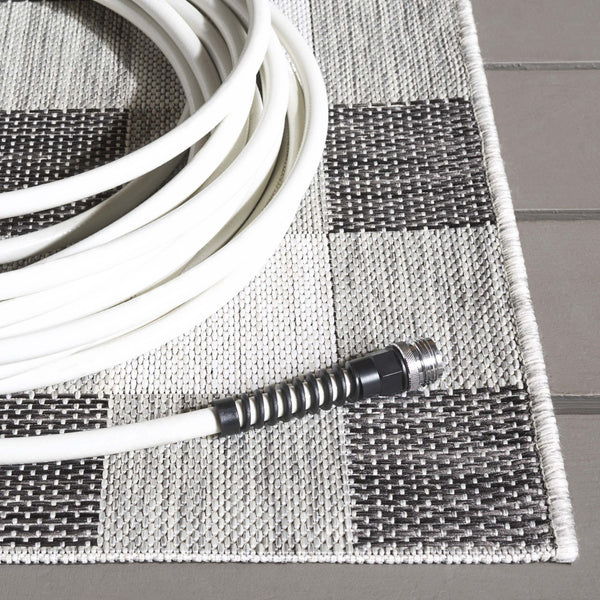 Safavieh Courtyard Chic Power Loomed Area Rug For Indoor And Outdoor Spaces, Durable Design In Red And Beige Navy ,Beige 88% Polypropylene,12% Polyester Cy6442-25821-2