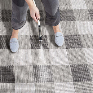 Safavieh Courtyard Chic Power Loomed Area Rug For Indoor And Outdoor Spaces, Durable Design In Red And Beige Navy ,Beige 88% Polypropylene,12% Polyester Cy6442-25821-2