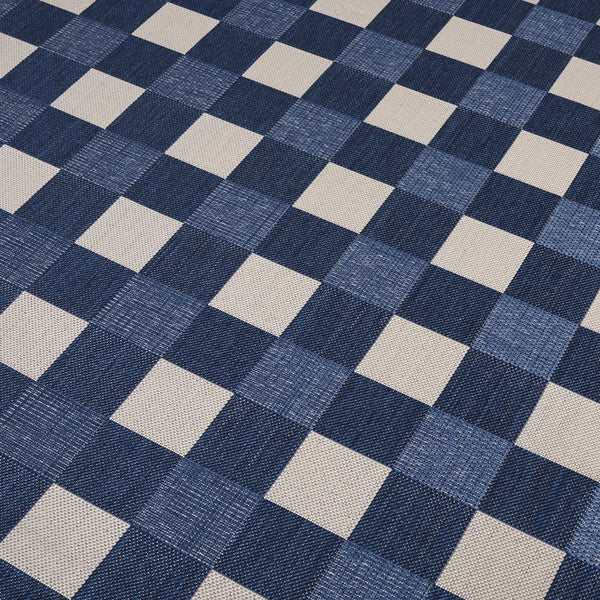 Safavieh Courtyard Checkered Area Rug - Elegant Indoor/Outdoor Accent For Home Décor And Comfort Navy ,Beige 88% Polypropylene,12% Polyester Cy6443-25821-5