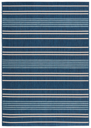 Safavieh Courtyard Elegant Area Rug For Indoor/Outdoor Use - Durable, Stylish, And Oeko-tex Certified Design Navy ,Blue 88% Polypropylene,12% Polyester Cy6450-25821-6