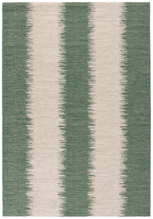 Safavieh Courtyard Boho Stripe Area Rug - Luxurious Terracotta & Beige Design For Indoor And Outdoor Elegance Dark Green ,Beige 88% Polypropylene,12% Polyester Cy6579-32221-6