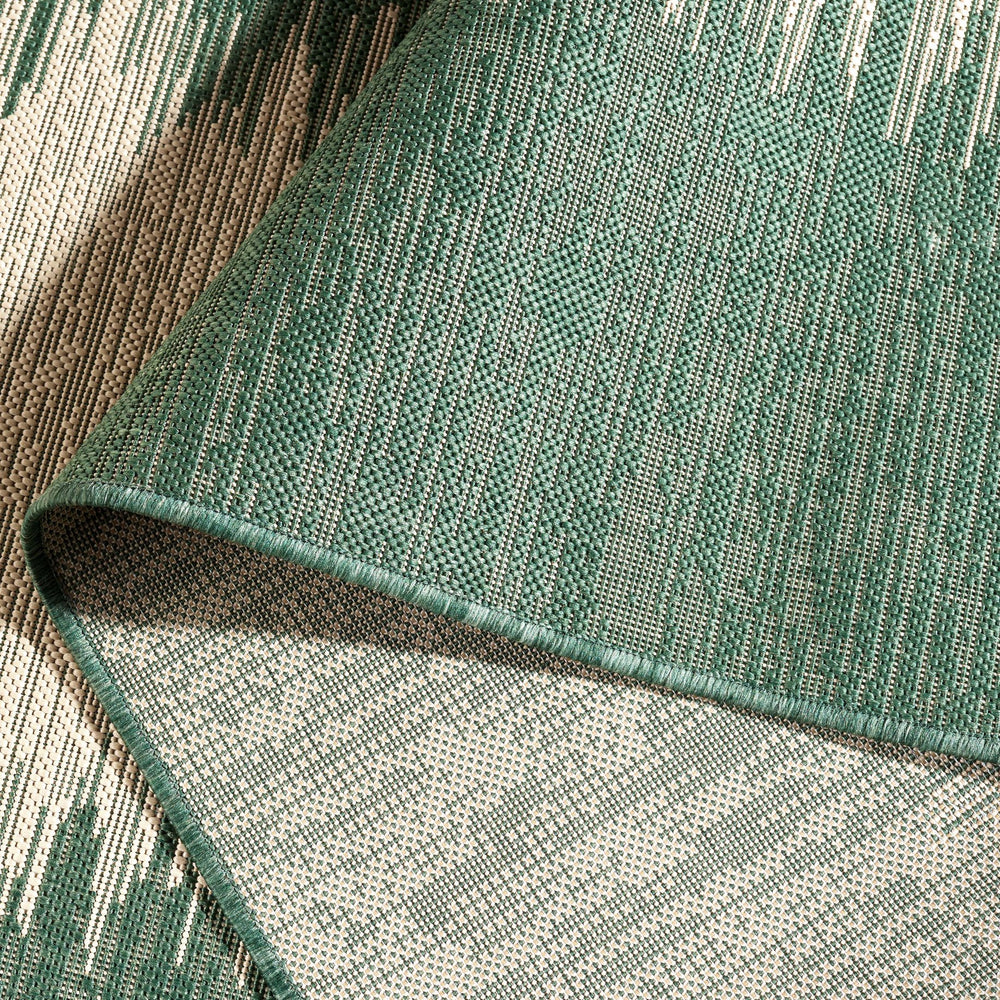 Safavieh Courtyard Boho Stripe Area Rug - Luxurious Terracotta & Beige Design For Indoor And Outdoor Elegance Dark Green ,Beige 88% Polypropylene,12% Polyester Cy6579-32221-6