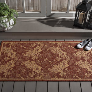 Safavieh Courtyard Indoor/Outdoor Elegant Area Rug – Timeless Design, Durable, Oeko-tex Certified, Versatile Style Black ,Natural 88% Polypropylene,12% Polyester Cy6582-46-210