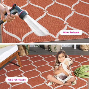 Safavieh Courtyard Power Loomed Area Rug: Timeless Elegance In Blue And Beige For Indoor Or Outdoor Spaces Black ,Beige 88% Polypropylene,12% Polyester Cy6654-256-8