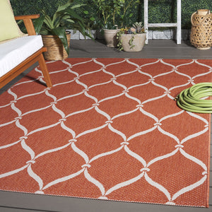 Safavieh Courtyard Power Loomed Area Rug: Timeless Elegance In Blue And Beige For Indoor Or Outdoor Spaces Black ,Beige 88% Polypropylene,12% Polyester Cy6654-256-8