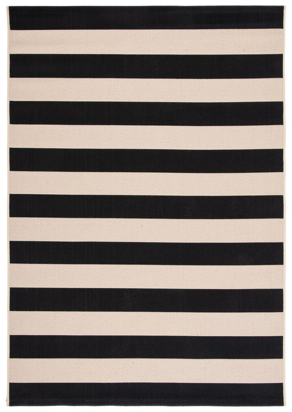 Safavieh Courtyard 6812 Power Loomed 88% Polypropylene, 12% Polyester Indoor / Outdoor Rug Beige / Black CY6812-25612-10