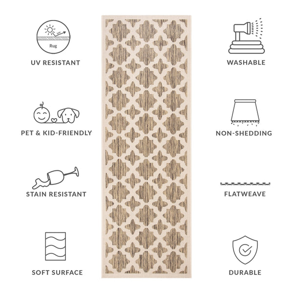 Safavieh Cy Exquisite Area Rug - Elegant Indoor/Outdoor Accent With Timeless Design And Durable Craftsmanship Blue ,Beige 88% Polypropylene,12% Polyester Cy6913-243-4r