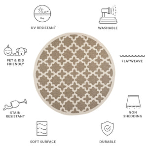 Safavieh Cy Exquisite Area Rug - Elegant Indoor/Outdoor Accent With Timeless Design And Durable Craftsmanship Blue ,Beige 88% Polypropylene,12% Polyester Cy6913-243-4r