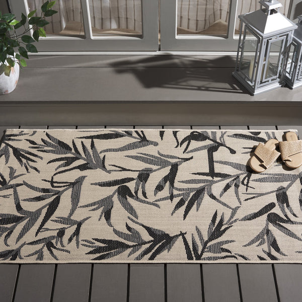 Safavieh Cy7425-25821 Elegant Area Rug - Luxurious Navy And Beige Design For Indoor And Outdoor Spaces Dark Green ,Beige 88% Polypropylene,12% Polyester Cy7425-32221-8