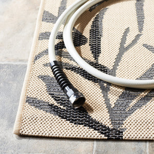 Safavieh Cy7425-25821 Elegant Area Rug - Luxurious Navy And Beige Design For Indoor And Outdoor Spaces Dark Green ,Beige 88% Polypropylene,12% Polyester Cy7425-32221-8