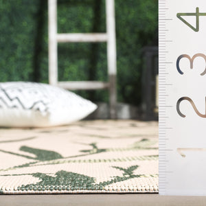 Safavieh Cy7425-25821 Elegant Area Rug - Luxurious Navy And Beige Design For Indoor And Outdoor Spaces Dark Green ,Beige 88% Polypropylene,12% Polyester Cy7425-32221-8