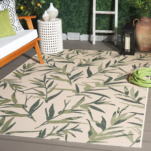 Safavieh Cy7425-25821 Elegant Area Rug - Luxurious Navy And Beige Design For Indoor And Outdoor Spaces Dark Green ,Beige 88% Polypropylene,12% Polyester Cy7425-32221-8