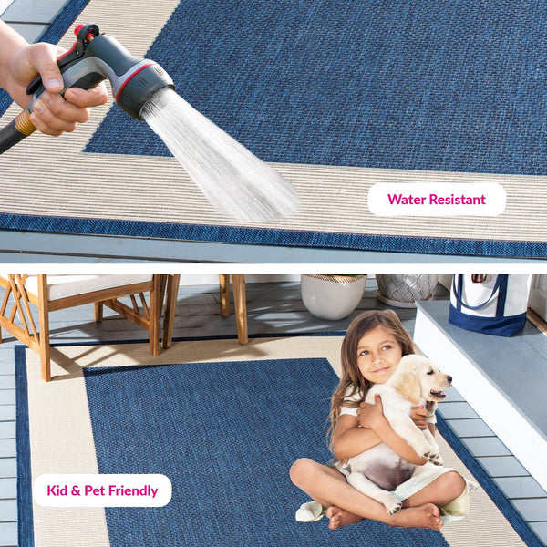 Safavieh Courtyard Elegant Area Rug With Timeless Design And Durability For Indoor And Outdoor Spaces Natural ,Gold 88% Polypropylene,12% Polyester Cy7987-39a5-25