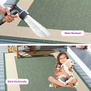 Safavieh Courtyard Elegant Area Rug With Timeless Design And Durability For Indoor And Outdoor Spaces Natural ,Gold 88% Polypropylene,12% Polyester Cy7987-39a5-25