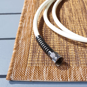 Safavieh Courtyard Elegant Area Rug With Timeless Design And Durability For Indoor And Outdoor Spaces Natural ,Gold 88% Polypropylene,12% Polyester Cy7987-39a5-25