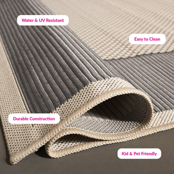 Safavieh Courtyard Elegant Area Rug With Timeless Design And Durability For Indoor And Outdoor Spaces Natural ,Gold 88% Polypropylene,12% Polyester Cy7987-39a5-25