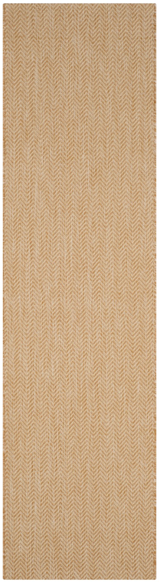 Safavieh Courtyard Oversized Natural Cream Chevron Area Rug — Low-Profile Power-Loomed Turkish Durability 11'-0" x 15'-0" CY8022-03012-1115