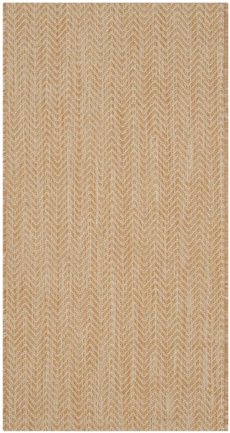 Safavieh Courtyard Natural Cream Power-Loomed Area Rug — Low-Profile, Durable Polypropylene Blend For Everyday Elegance 6'-0" x 8'-0" CY8022-03012-68
