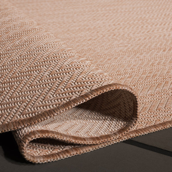 Safavieh Courtyard Coastal Serenity Area Rug - Durable Power Loomed Design In Natural And Cream Hues Natural ,Cream 88% Polypropylene,12% Polyester Cy8022-03012-5rr