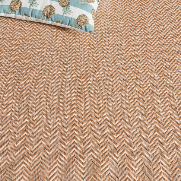 Safavieh Courtyard Coastal Serenity Area Rug - Durable Power Loomed Design In Natural And Cream Hues Natural ,Cream 88% Polypropylene,12% Polyester Cy8022-03012-5sc