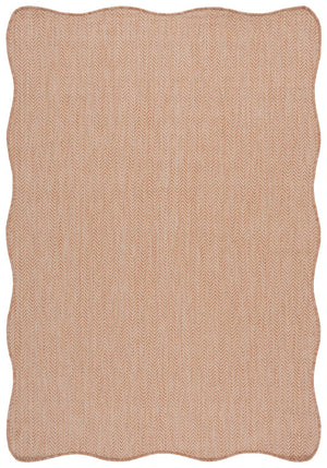 Safavieh Courtyard Coastal Serenity Area Rug - Durable Power Loomed Design In Natural And Cream Hues Natural ,Cream 88% Polypropylene,12% Polyester Cy8022-03012-5sc