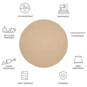 Safavieh Courtyard Elegant Natural Area Rug - Soft & Durable, Power Loomed Design For Cozy Home Decor Natural ,Cream 88% Polypropylene,12% Polyester Cy8022-03012-6sc