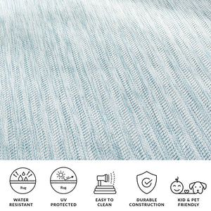 Safavieh Courtyard Elegant Herringbone Indoor/Outdoor Rug - Durable, Soft, Eco-friendly Design For Any Space Ivory Blue ,Beige 88% Polypropylene,12% Polyester Cy8022-59221-4