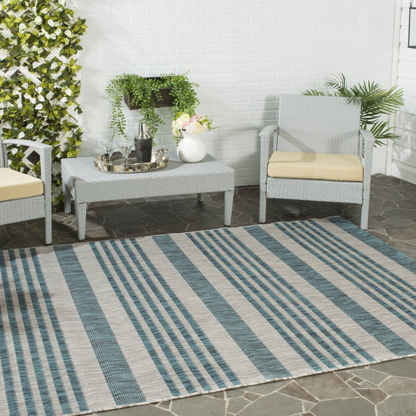 Safavieh Courtyard Striped Rug - Timeless Ivory And Red Design For Elegant Indoor Or Outdoor Spaces Ivory ,Red 88% Polypropylene,12% Polyester Cy8062-55912-810