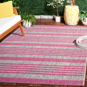 Safavieh Courtyard Striped Rug - Timeless Ivory And Red Design For Elegant Indoor Or Outdoor Spaces Ivory ,Red 88% Polypropylene,12% Polyester Cy8062-55912-810