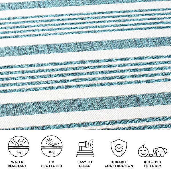 Safavieh Courtyard Striped Rug - Timeless Ivory And Red Design For Elegant Indoor Or Outdoor Spaces Ivory ,Red 88% Polypropylene,12% Polyester Cy8062-55912-810