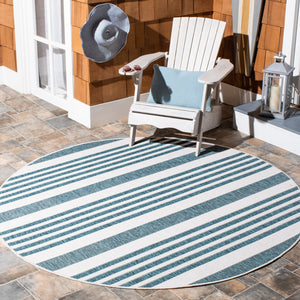 Safavieh Courtyard Striped Rug - Timeless Ivory And Red Design For Elegant Indoor Or Outdoor Spaces Ivory ,Red 88% Polypropylene,12% Polyester Cy8062-55912-810