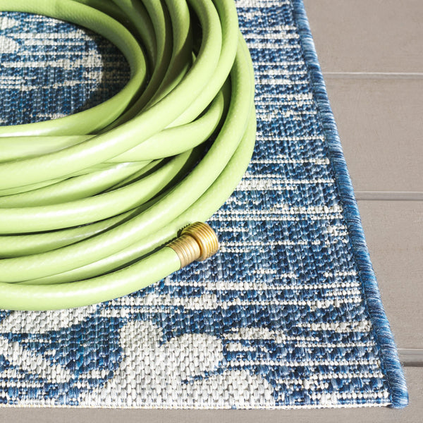 Safavieh Courtyard Exquisite Floral Area Rug – Timeless Elegance For Indoor & Outdoor Spaces, Eco-friendly Design Black ,Light Grey 85.4% Polypropylene,10.4% Polyester,4.2% Latex Cy8064-37621-3