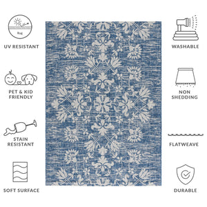 Safavieh Courtyard Exquisite Floral Area Rug – Timeless Elegance For Indoor & Outdoor Spaces, Eco-friendly Design Black ,Light Grey 85.4% Polypropylene,10.4% Polyester,4.2% Latex Cy8064-37621-3