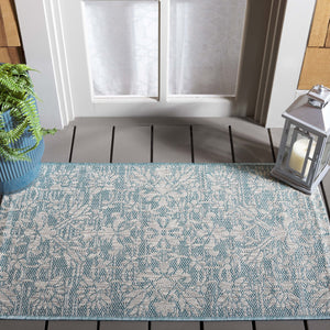 Safavieh Courtyard Exquisite Floral Area Rug – Timeless Elegance For Indoor & Outdoor Spaces, Eco-friendly Design Black ,Light Grey 85.4% Polypropylene,10.4% Polyester,4.2% Latex Cy8064-37621-3